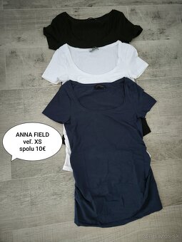 Tehotenské oblečenie XS/S legíny,rifle,tričká. Myprotein,H&M - 10