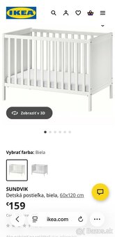 Detská postieľka IKEA SUNDVIK - 10
