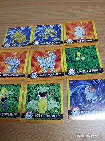 Pokemon samolepky Artbox z roku 1999 - 10