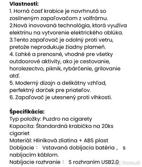 Puzdro na cigarety so zapalovačom - 10