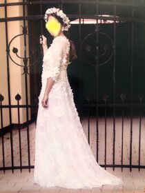 Ručne vyšívané svadobné šaty Príbeh víly - 10