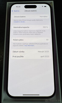Apple iPhone 16 128GB ako nový 100% bateria - 10