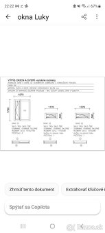 Predám vchodove dvere, francuzske okno profil 92 - 10
