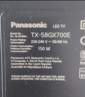Panasonic TX58GX700E Smart 4K diely - 10