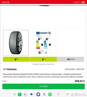 Yokohama BluEarth Winter V905 265/50 R20 111 V XL,RPB - 10