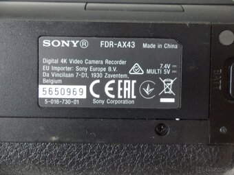 Videokamera Sony FDR-AX43 - 10