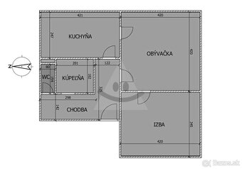 2 izbový byt na Staničnej ulici v Komárne na predaj - 10