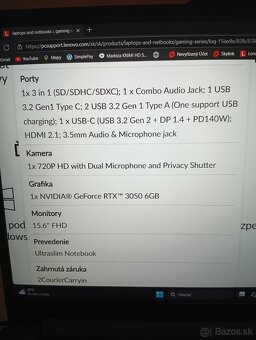 HERNY NOTEBUK LENOVO LOQ NOVY V ZARUKE - 10
