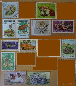 Nádherné poštové známky ZVIERATÁ - 10