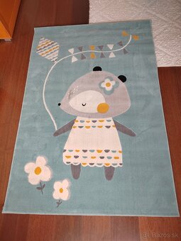 Detský koberec - tyrkysový 120x170 - NOVÝ - 10