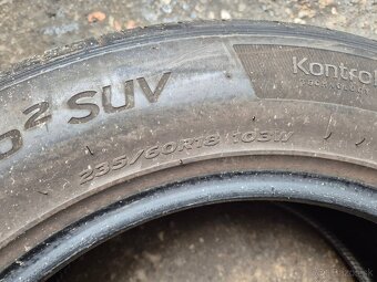 235/60 r18 letné 4 ks HANKOOK dezén 6,2- 5,2 mm - 10