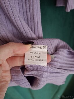 Fialové dlhé šaty, S - 10
