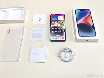 APPLE IPHONE 14 128GB BLUE TOP STAV,BATERKA 100% - 10