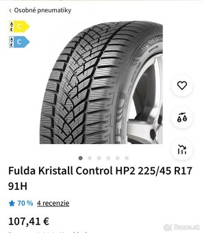 225/45 R17 91H zimné FULDA - 10