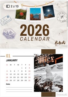 ✨ 4x Kalendár 2026 pre tvoj dokonalý rok Príroda & Akvarel. - 10