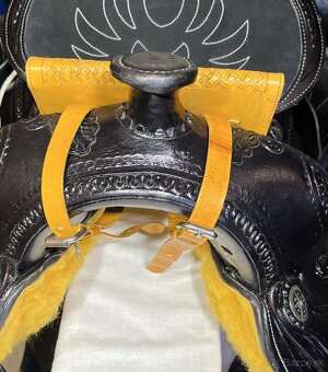 Kožené pouzdro na mobil k westernovému sedlu - 10