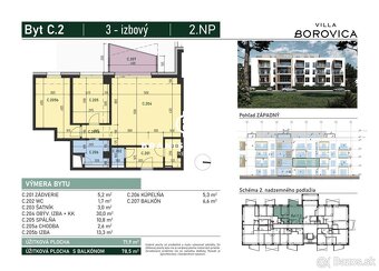 VILLA BOROVICA - 3-IZB. BYT S BALKÓNOM - 10