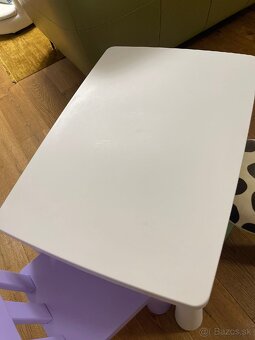 Detsky nový IKEA stolík, stolička, taburet MAMMUT - 10
