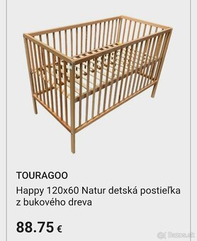 Postieľka 120x60 +kokosový matrac - 10