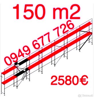 Predám lešenie certifikovane fasadné stavebné lešenie - 10