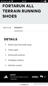 Detské topánky Adidas vel.30,5 - 10