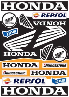 Predám nálepky Honda - 10
