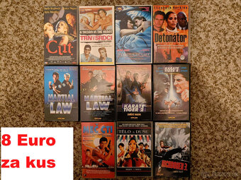 VHS videokazety odskúšané - ceny od 2 € - 10