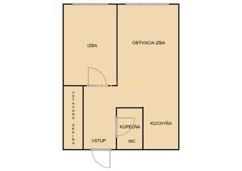 PRENÁJOM - 1,5 IZBOVÝ BYT - HUMENSKÁ ULICA - KOŠICE - ZÁPAD - 10