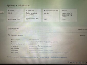 Notebook HP EliteBook 8460p i5-2520M/8GB RAM/120GB SSD - 10