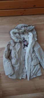 Prechodná khaki parka XS / Nová - 10
