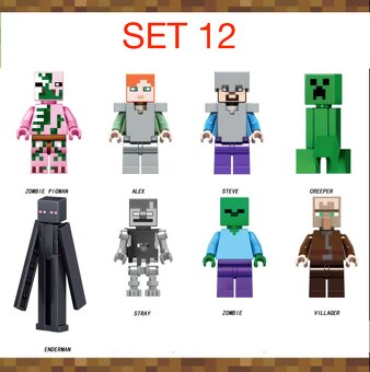 Rôzne figúrky Minecraft 1 - typ lego - nové - 10