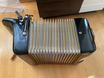 Heligonka Hohner Ouverture IV CF 4hlas + Remene + Kufor - 10