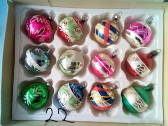 Ozdoby, staré, vánoční ozdoby- vianočné ozdoby - různé - 10