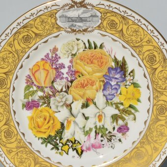 Krásne rozkvitnuté porcelánové taniere z Anglicka - 10