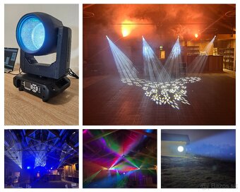 Otočné hlavy 200W Beam, fokusácia, rainbow efekt, auto retur - 10