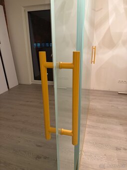 Celosklenené posuvné dvere 353 × 258 cm - matné, 4-dielne - 10