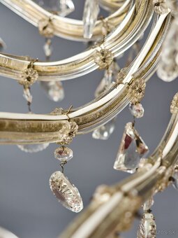 Veľký krištáľový luster Márie Terézie 18 žiaroviek - 10