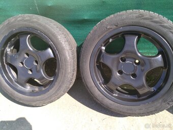 Alu disky STTI R15 4x100 + letné pneu - 10