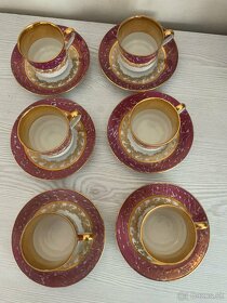Nádherný set mini pohárikov na kávu Made in Czechooslovakia - 10