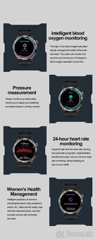 VWAR Taktické GPS profesionálne smartwatch - 10