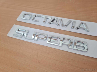 ŠKODA nápisy ČIERNE / CHROMOVE - 10