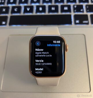 Predam dámske Apple Watch 3, béžové - 10