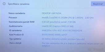 Dell E5520 / intel i5-2520M / 8GB RAM / 256GB SSD / 15.6" - 10