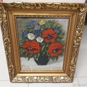 Obraz starožitný  - olejomaľba  signovaná P. Vertési. - 10