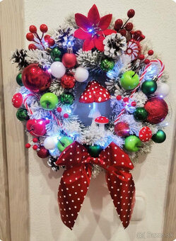 vianočný veniec na dvere 35cm - 10