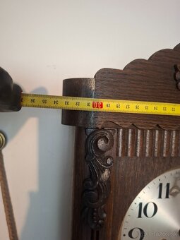 Predám funkčné polbicie nástenné hodiny JUNGHANS V:74cm ARTD - 10