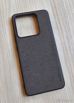 Luxusný slim textilný kryt na Xiaomi 14T / 14T Pro Šedý - 10