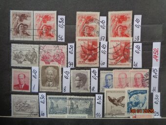 Poštové známky - ČESKOSLOVENSKO - 20 FOTO - 10