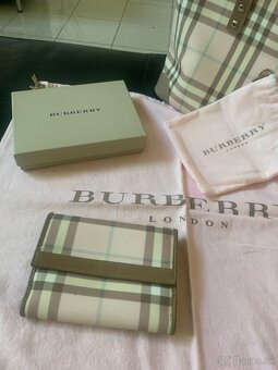 Kabelka, Burberry, púdrovo ružová a béžová - 10