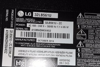 Predám plne funkčný LED TV LG 32LB561U + Smart box - 10